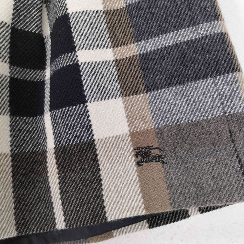 バーバリーブルーレーベル BURBERRY BLUE LABEL チェック柄ウールハーフパンツ レディース 36