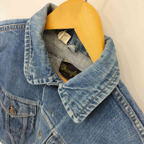 ラングラー Wrangler 70S USA製 黒タグ デニムトラッカージャケット 127MJ 3rd型 メンズ US:38