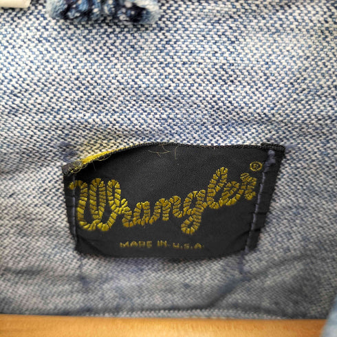 ラングラー Wrangler 70S USA製 黒タグ デニムトラッカージャケット 127MJ 3rd型 メンズ US:38