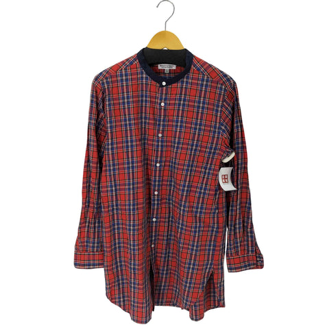 ビューティーアンドユースユナイテッドアローズ BEAUTY & YOUTH UNITED ARROWS タータンチェック バンドカラー ロングレリックシャツ レディース JPN:L