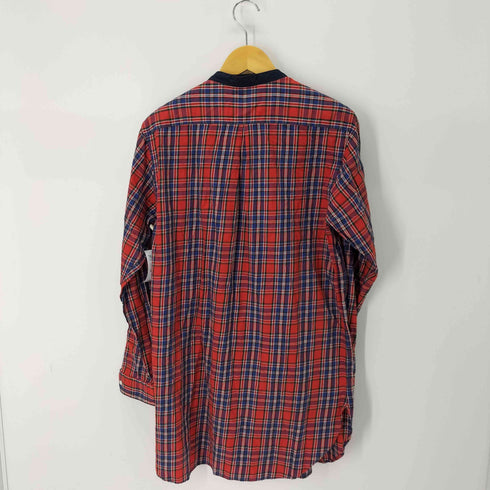 ビューティーアンドユースユナイテッドアローズ BEAUTY & YOUTH UNITED ARROWS タータンチェック バンドカラー ロングレリックシャツ レディース JPN:L