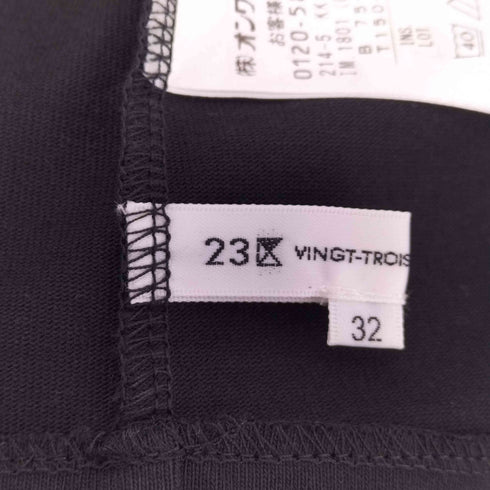 ニジュウサンク 23区 エディターズ パフスリーブ Tシャツ レディース 32