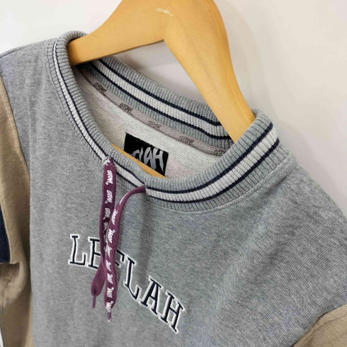 レフラー Leflah フロントロゴ切替トレーナー メンズ L