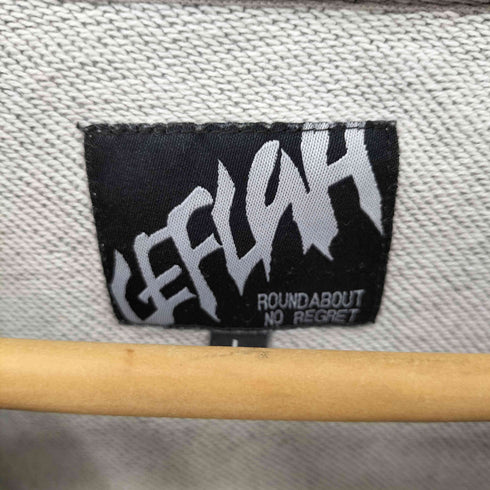 レフラー Leflah フロントロゴ切替トレーナー メンズ L