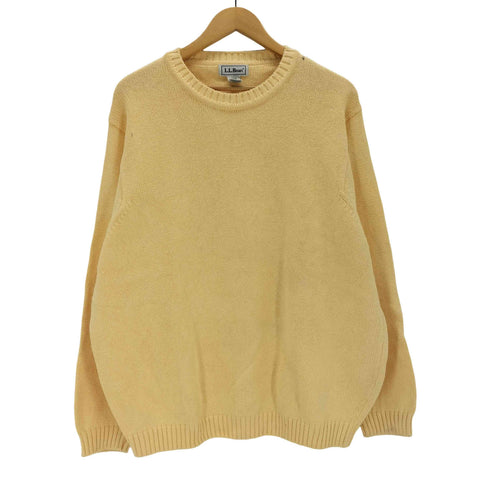 エルエルビーン L.L.Bean 70-80s スコットランド製 コットンクルーネックニット メンズ import:L