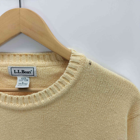 エルエルビーン L.L.Bean 70-80s スコットランド製 コットンクルーネックニット メンズ import:L