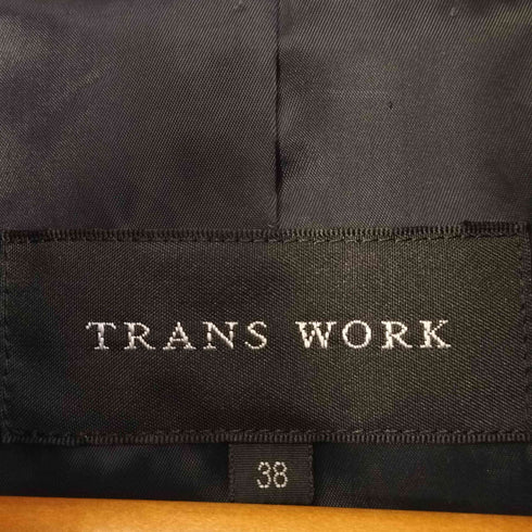 トランスワーク TRANS WORK キルティングフーデッドコート レディース JPN:38