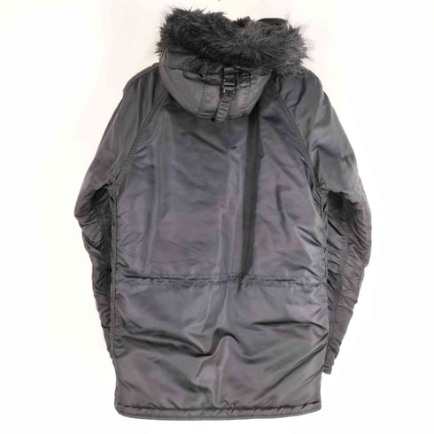 アルファインダストリーズ ALPHA INDUSTRIES N-3B ブラックファーフライトジャケット JAPAN FIT メンズ JPN:S