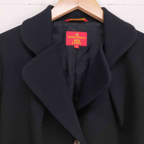 ヴィヴィアンウエストウッドレッドレーベル Vivienne Westwood RED LABEL オリゾンティタグ オーブボタン ウールテーラードジャケット レディース 3