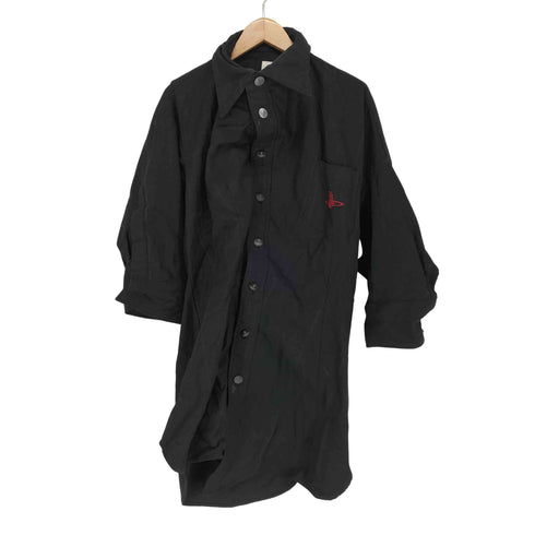 ヴィヴィアンウエストウッド Vivienne Westwood 21SS ヘリンボーン変形シャツワンピース レディース JPN:M