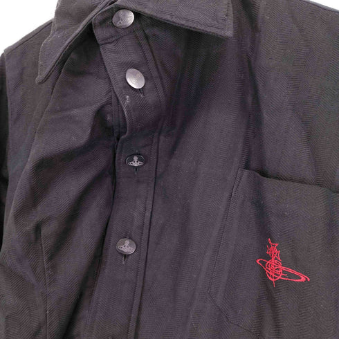 ヴィヴィアンウエストウッド Vivienne Westwood 21SS ヘリンボーン変形シャツワンピース レディース JPN:M