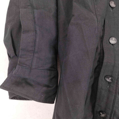 ヴィヴィアンウエストウッド Vivienne Westwood 21SS ヘリンボーン変形シャツワンピース レディース JPN:M