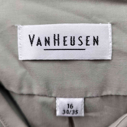 ヴァンヒューゼン VAN HEUSEN POPLIN レギュラーカラーシャツ メンズ 16 34/35