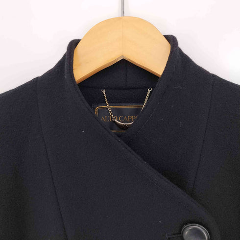 ALTO CAPPOTTO ウール100 スタンドカラーコート カシミヤ緯糸100% レディース