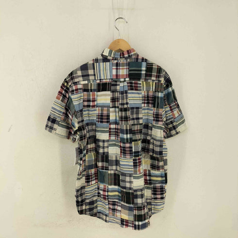 ノーティカ NAUTICA チェック パッチワーク S/S シャツ メンズ import:M