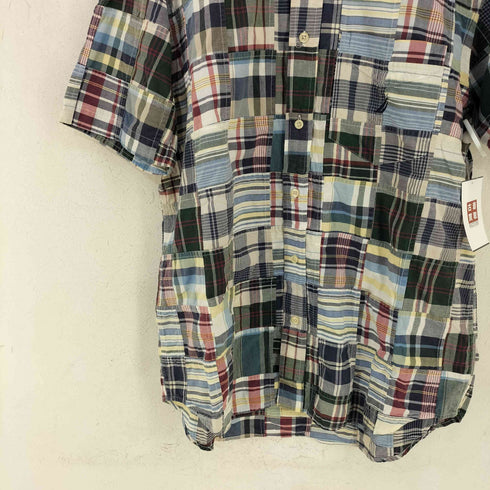 ノーティカ NAUTICA チェック パッチワーク S/S シャツ メンズ import:M