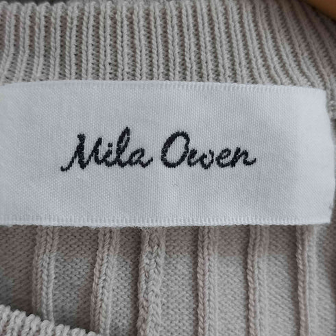 ミラオーウェン Mila Owen スカートレイヤードノースリーブニットワンピース レディース JPN:0
