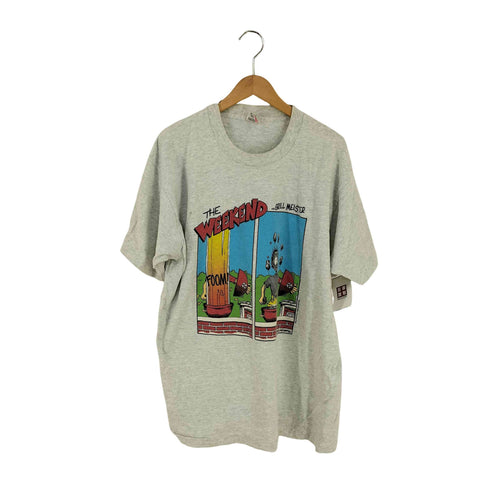 フルーツオブザルーム FRUIT OF THE LOOM USA製 1992コピーライト THE WEEKEND ...GRILL MEISTER クルーネックTシャツ メンズ import:XL