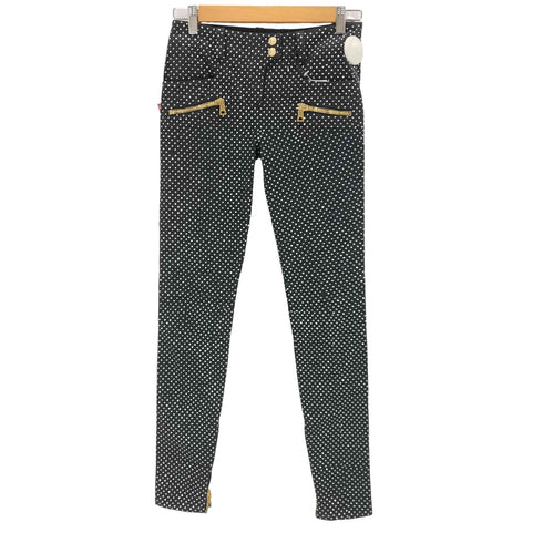 バルマン BALMAIN ジップデザイン ビジュースキニーパンツ レディース 34