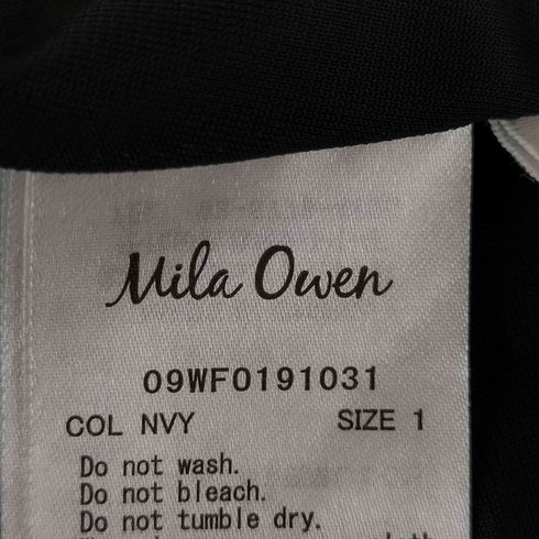 ミラオーウェン Mila Owen ウエストシャーリングリネンワンピース レディース JPN:1