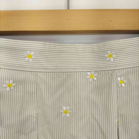 フォーティーナインアヴェニュージュンコシマダ 49AV.Junko Shimada フラワー刺繍 プリーツスカート レディース JPN:38