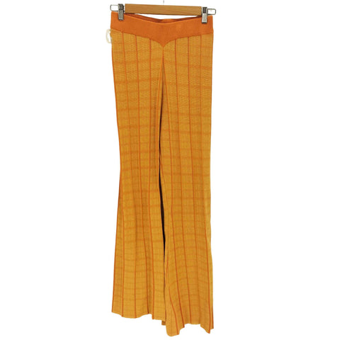 ビームス BEAMS RIB KNIT FLARE PANTS レディース