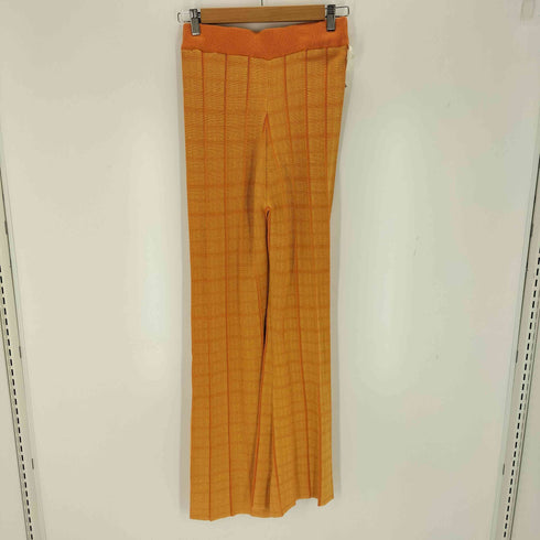 ビームス BEAMS RIB KNIT FLARE PANTS レディース