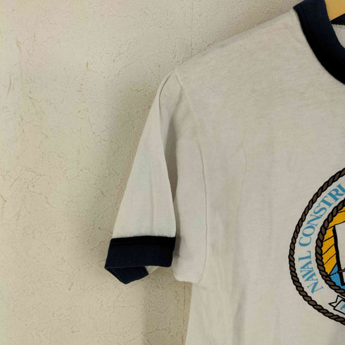 スクリーンスターズ SCREEN STARS USA製 NARVAL CONSTRUCTION TRAINING CENTER リンガーTシャツ メンズ import:M