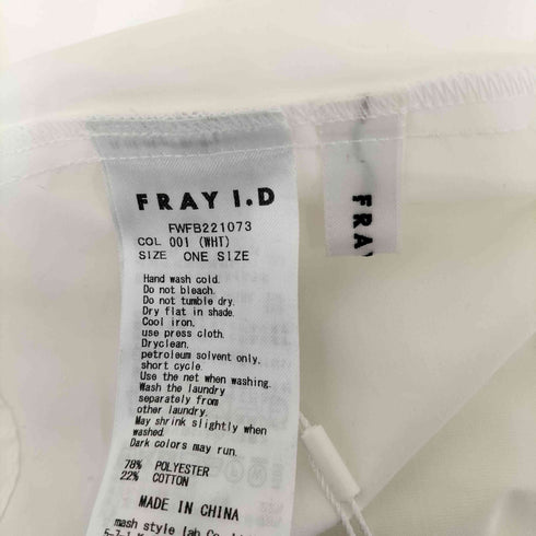 フレイアイディー FRAY I.D サイドノットパフブラウス レディース ONE SIZE