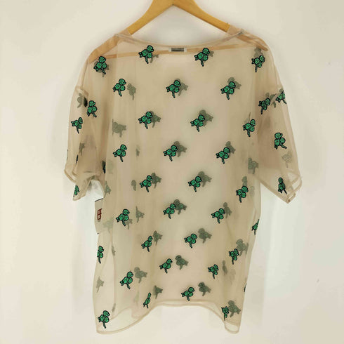 sho kurashina 薔薇刺繍 シアーカットソー レディース FREE