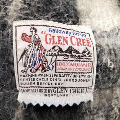 GLEN CREE スコットランド製モヘアフリンジマフラー レディース