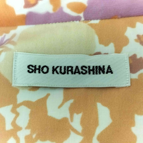 sho kurasina フラワープリント オープンカラーシャツ レディース