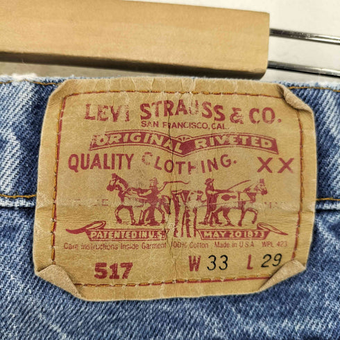 リーバイス Levis USA製 ボタン裏513刻印 517 ブーツカットデニム メンズ 33inch