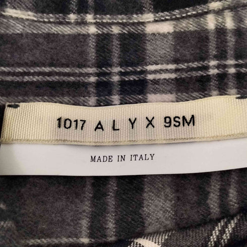 アリクス 1017 ALYX 9SM チェック柄 オープンカラーシャツ メンズ 50