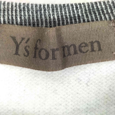 ワイズフォーメン Ys for men 04aw 茶タグ アーカイブ 霜降り ウールコットンスウェット メンズ 3