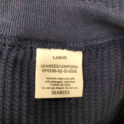 SEABEES Damaged Thermal C/N ダメージ サーマル クルーネック メンズ JPN:L