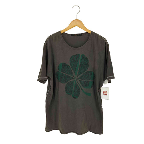 アンダーカバーイズム UNDERCOVERISM FOR REBELS SCAB期 背面セディション柄入り タトゥー柄クローバープリントTシャツ メンズ JPN:L