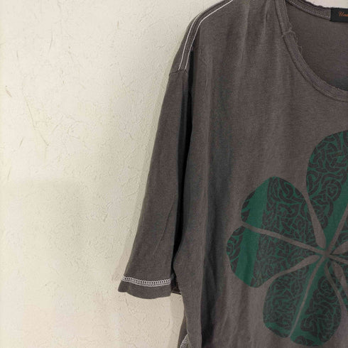 アンダーカバーイズム UNDERCOVERISM FOR REBELS SCAB期 背面セディション柄入り タトゥー柄クローバープリントTシャツ メンズ JPN:L