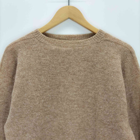 shetland ウールクルーネックニット レディース