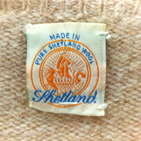 shetland ウールクルーネックニット レディース