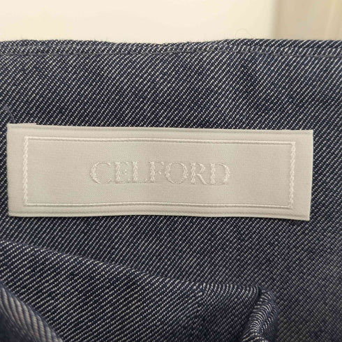 セルフォード CELFORD ハイウエストパールベルトパンツ レディース 36