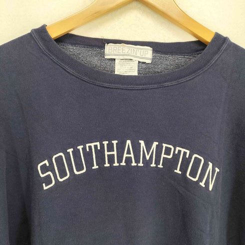 BREEZIN'UP SOUTHAMPTON 刺繍クルーネックスウェット MADE IN USA メンズ L