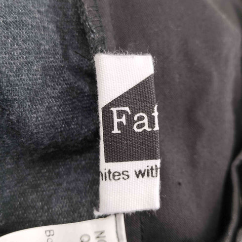ファーファット FAFATT フェイクレザーワイドパンツ メンズ