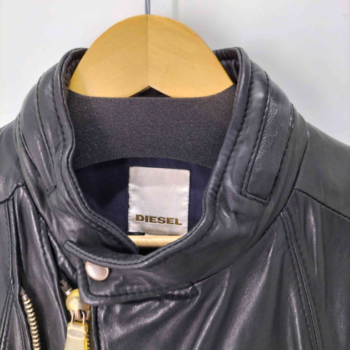 ディーゼル DIESEL ラムレザーライダースジャケット メンズ JPN:M