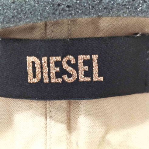 ディーゼル DIESEL カットオフノースリーブ切替レースワンピース レディース
