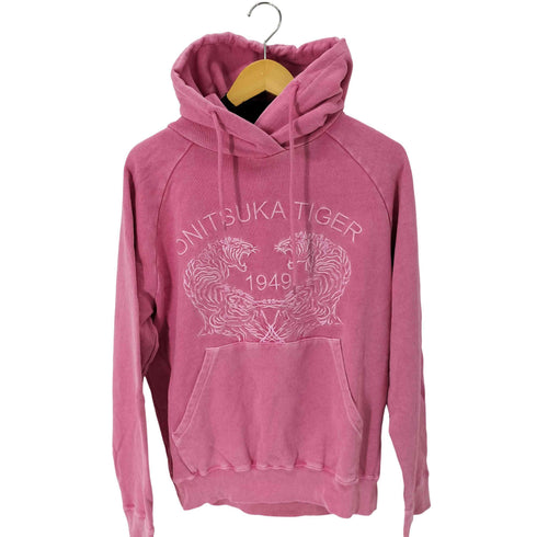 オニツカタイガー ONITSUKA TIGER SWEAT HOODIE 刺繍プルオーバーパーカー レディース JPN:S