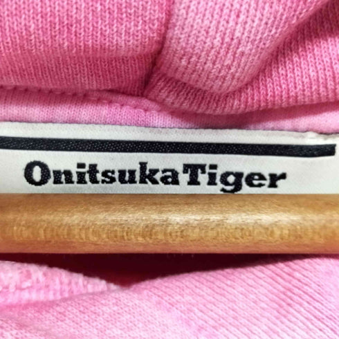 オニツカタイガー ONITSUKA TIGER SWEAT HOODIE 刺繍プルオーバーパーカー レディース JPN:S