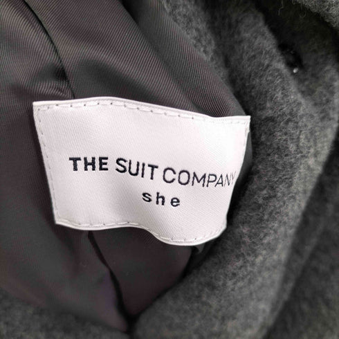 スーツカンパニー THE SUIT COMPANY SHE ウールスタンドカラーコート レディース JPN:42
