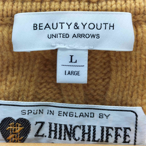 ビューティーアンドユースユナイテッドアローズ BEAUTY & YOUTH UNITED ARROWS UKヤーン フィッシャーマン ニット メンズ JPN:L