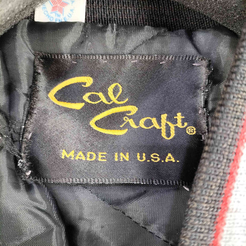 Cal Crabt USA製 プライドタグ 裏地キルティング スタジャン メンズ